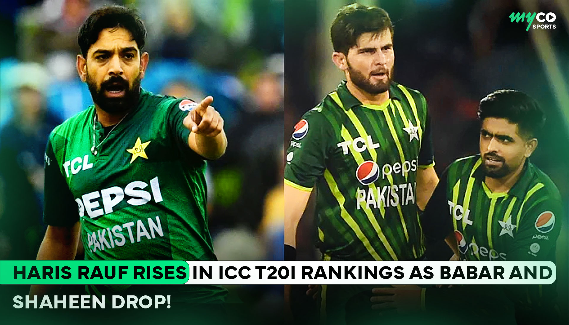 Haris Rauf Rises in ICC T20I Rankings, Babar & Shaheen Drop